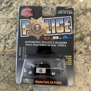 Racing Champions Police USA ‘60 CHEVY IMPALA - ISSUE #105 Menlo Park, CA POLICE